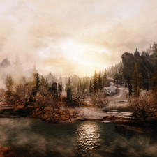 Weather ID: 10e1e3<br>Drajkmyr Marsh, facing West, 17:00