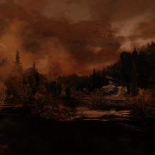 Weather ID: 10e1ef<br>Drajkmyr Marsh, facing West, 19:30