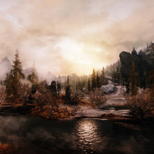 Weather ID: 10e1e9<br>Drajkmyr Marsh, facing West, 17:00