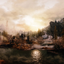 Weather ID: 10e1eb<br>Drajkmyr Marsh, facing West, 17:00