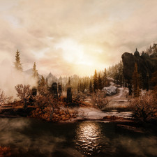 Weather ID: 10e1ed<br>Drajkmyr Marsh, facing West, 17:00