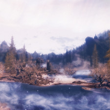 Weather ID: 10d9ec<br>Drajkmyr Marsh, facing West, 01:00