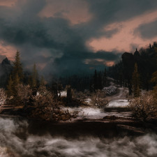 Weather ID: 10e3d4<br>Drajkmyr Marsh, facing West, 19:30